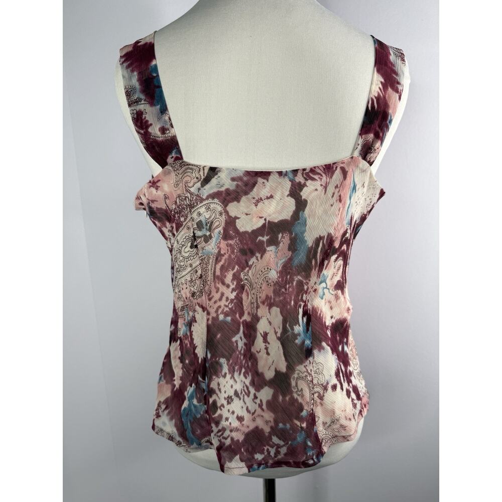 Chadwicks Y2K Cami Tank Sz 4 Small Fairycore Whimsigoth Feminine Beaded Sheer - Picture 4 of 8